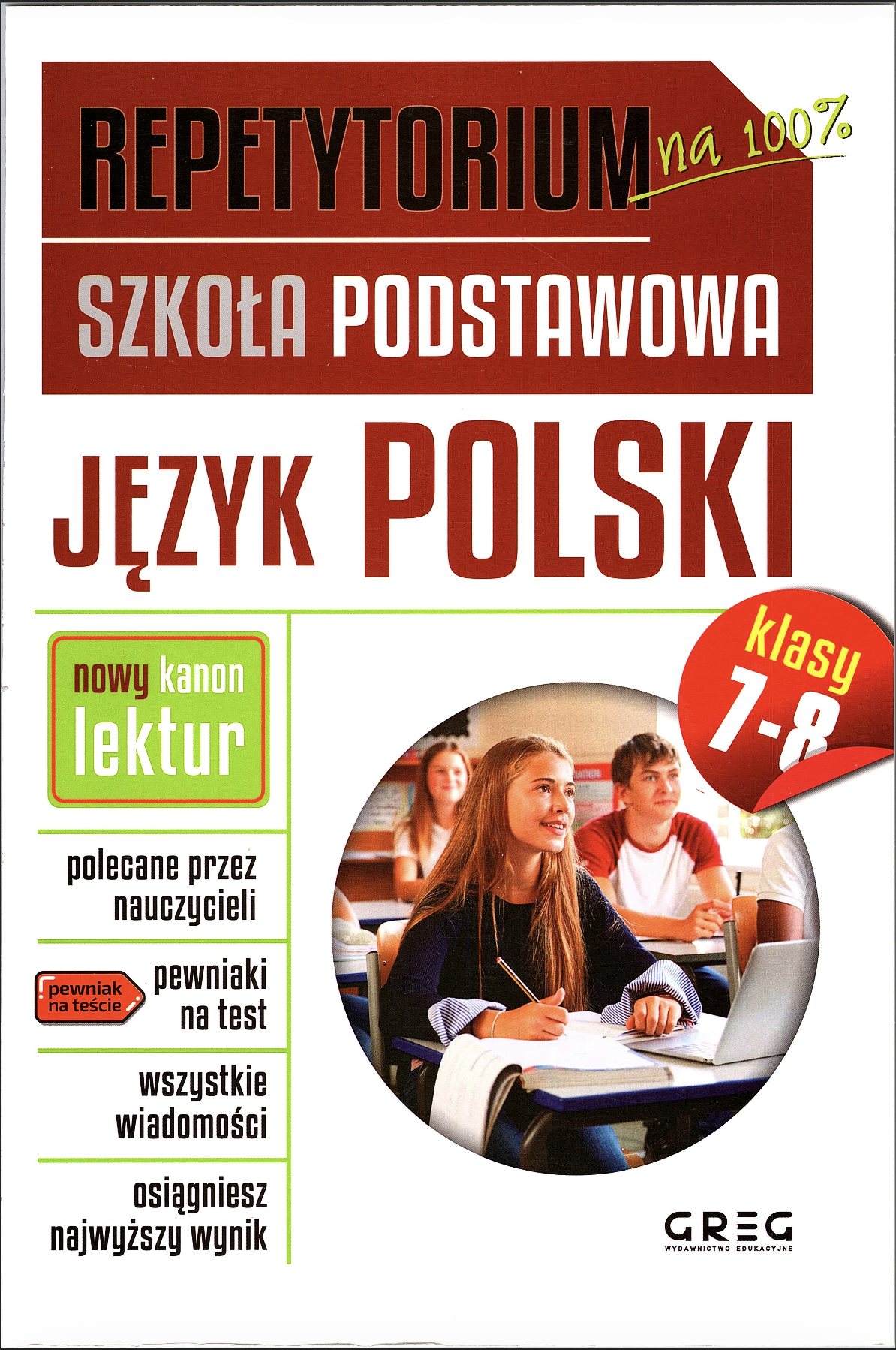 Okładka - Repetytorium Język Polski kl. 7-8