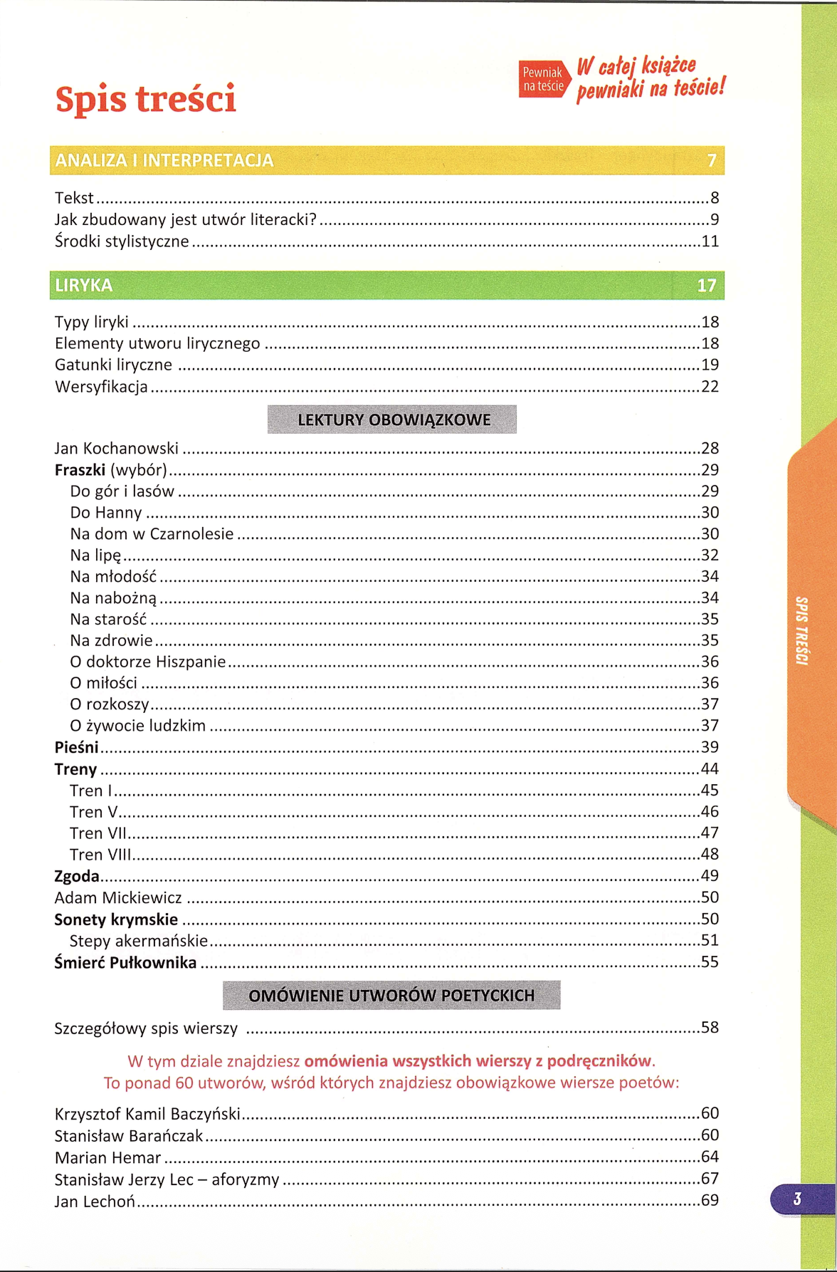 Spis treści - strona 1